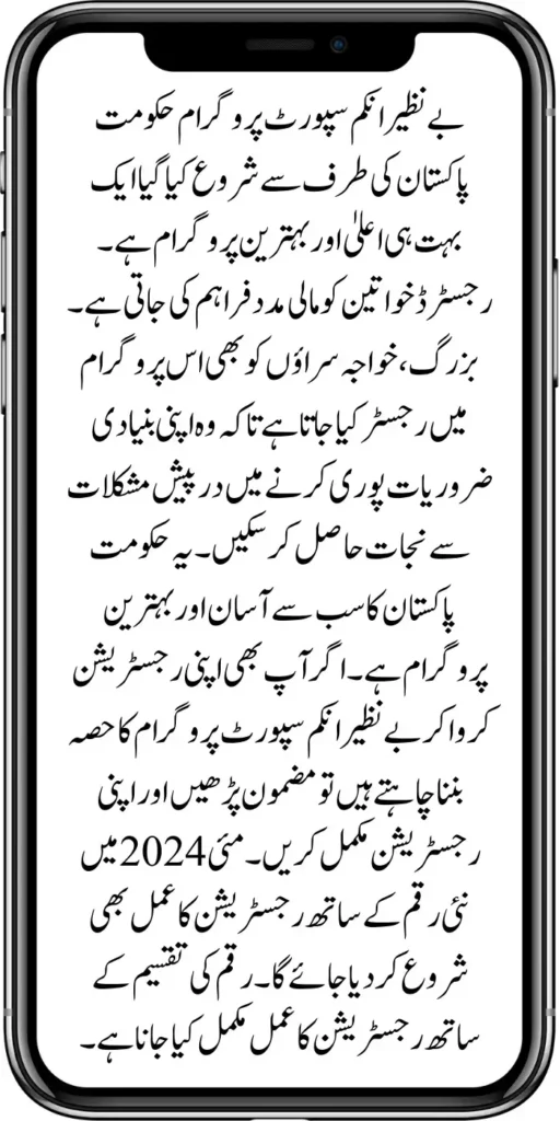 Benazir Income Support Program