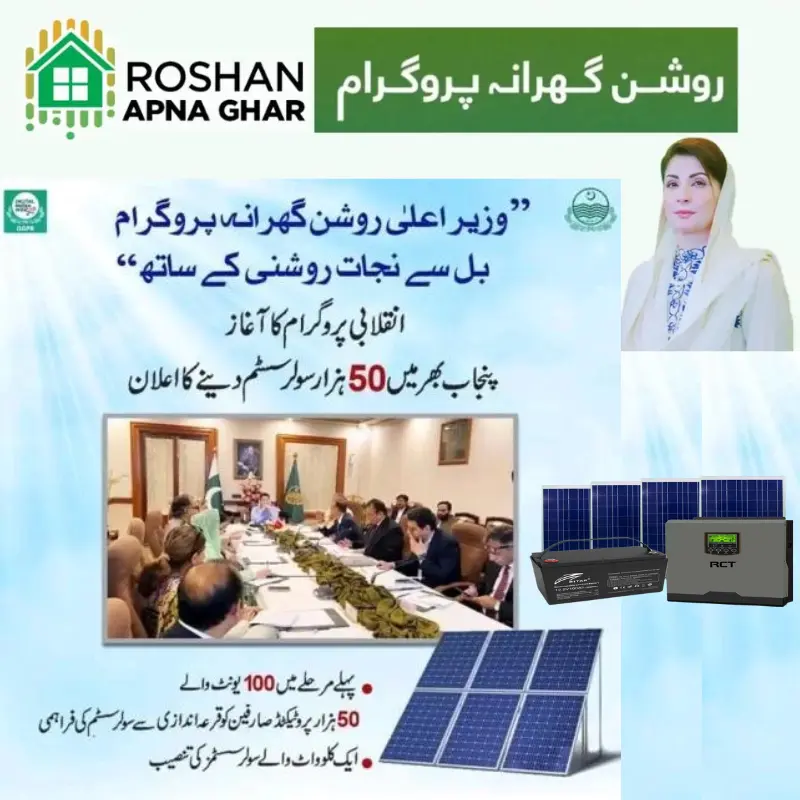 Solar Panel Roshan Gharana Scheme