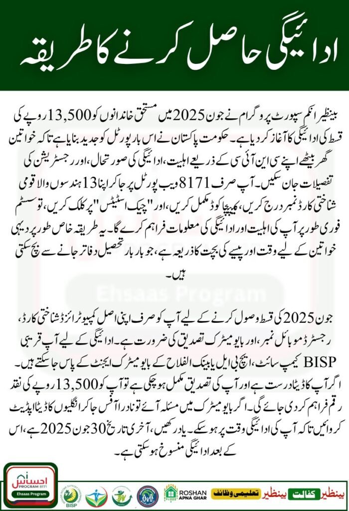 BISP 8171 Portal June 2025 