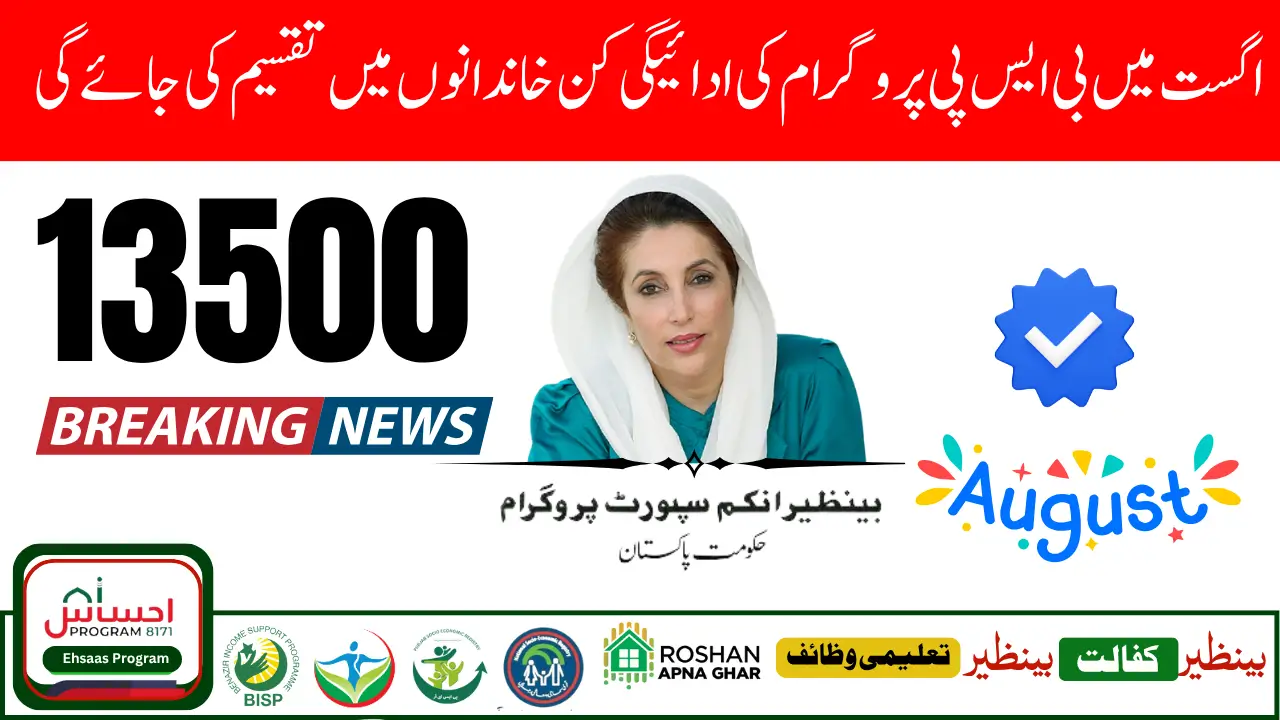 BISP 8171 Phase 3 August 2025 – Full Guide to Rs 13500 Payment & District List