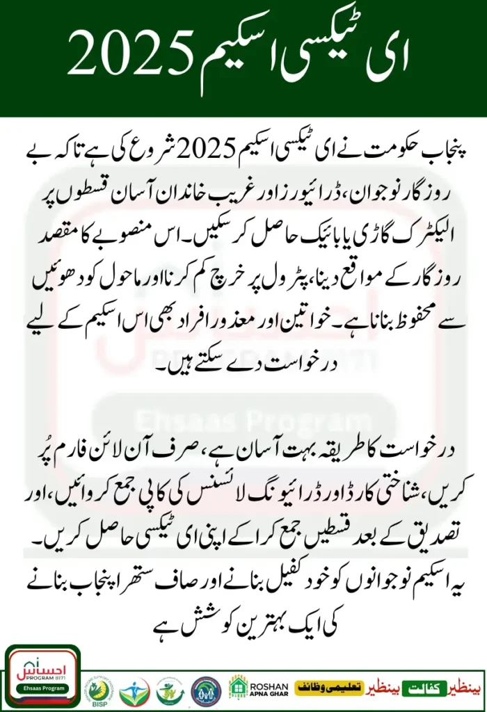 How to Apply for Punjab E Taxi Scheme 2025 Step by Step Guide